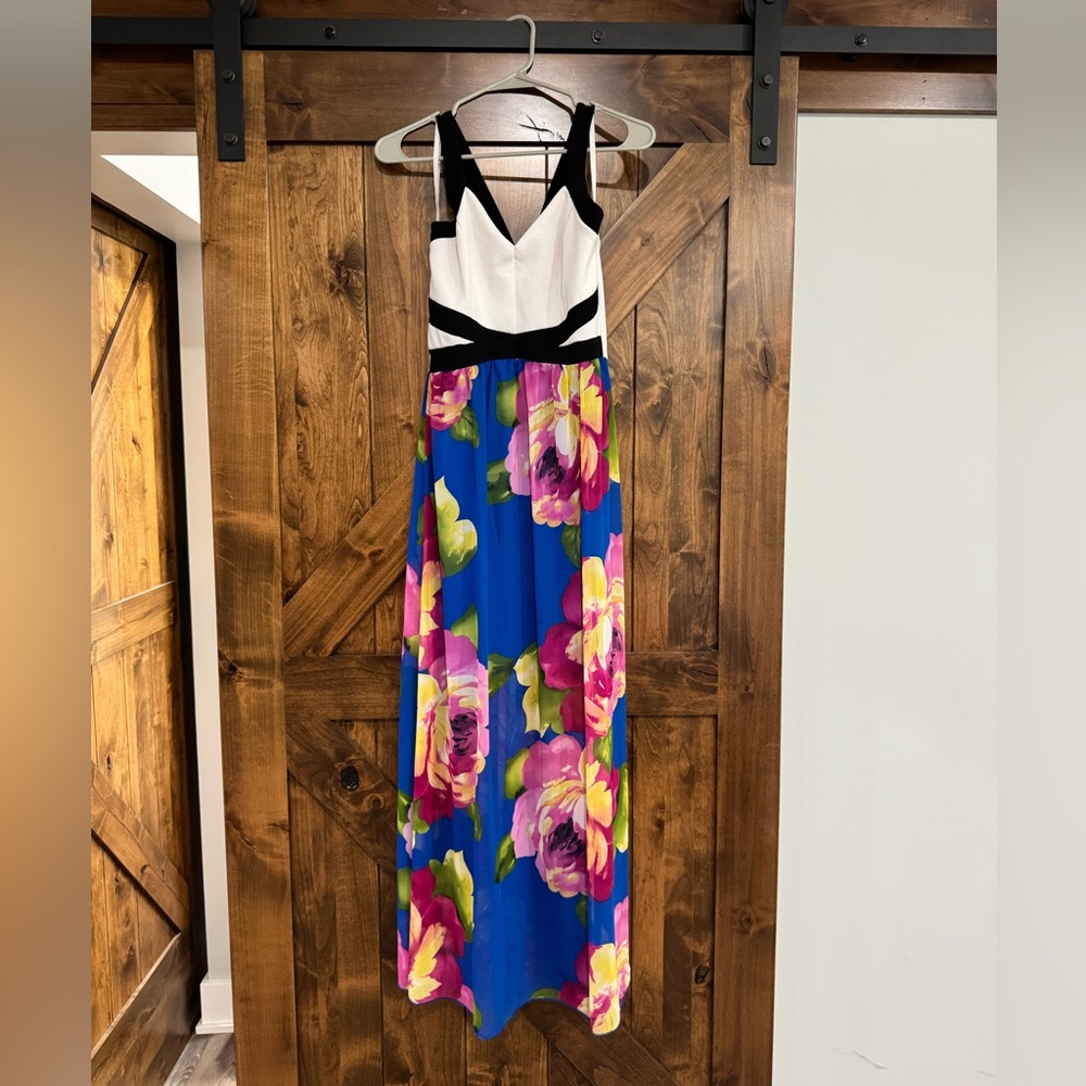 Dress with Black and White Bodice